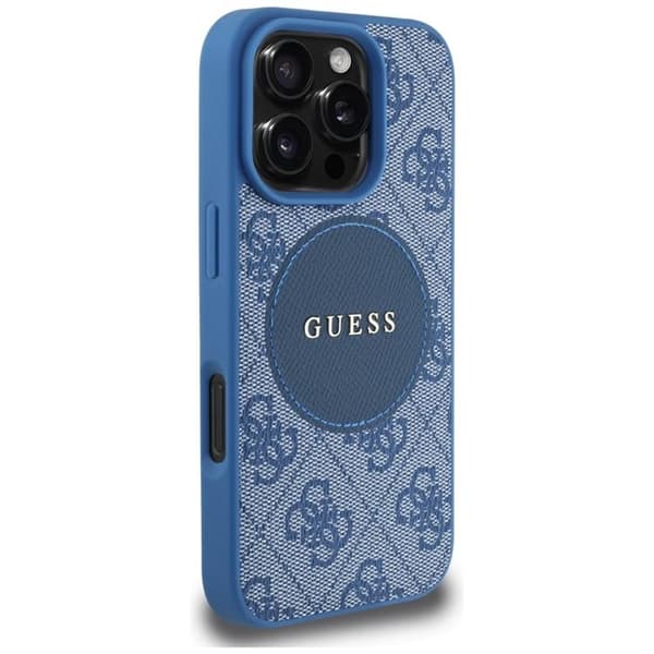 Guess telefontaske til iPhone 16 Pro Max MagSafe 4G Circle - Blå
