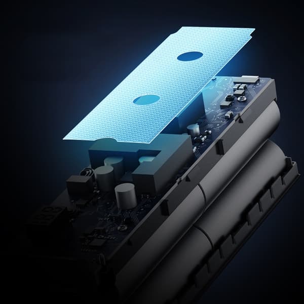 Cuktech Powerbank 20000 mAh 100W 2xUSB-C 1xUSB-A - Grå