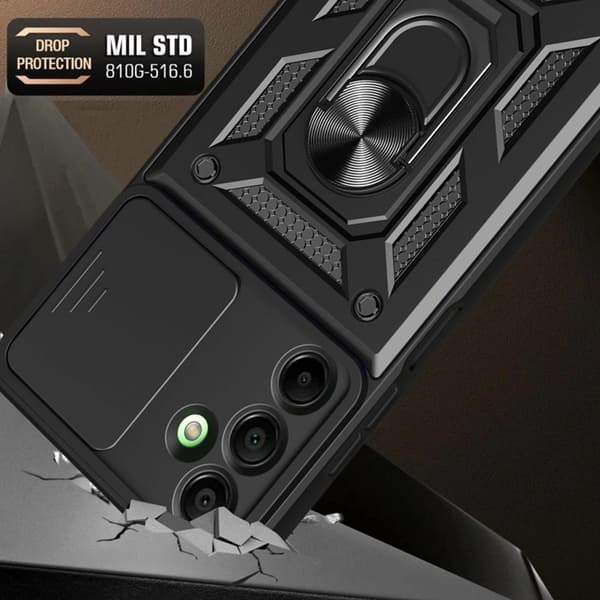 Tech-Protect telefontaske til Galaxy A17 4G/5G Camshield Pro - Sort