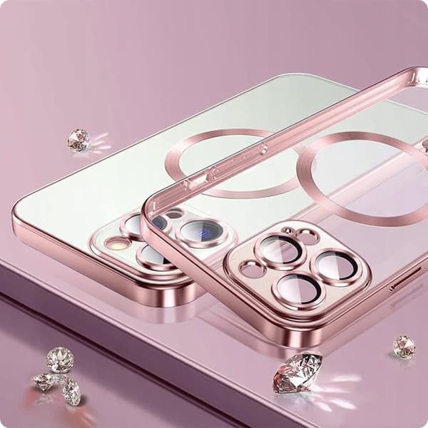 Tech-Protect Mobilskal till iPhone 13 Magsafe Shine - Roseguld