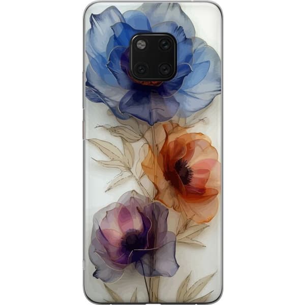 Mobiletui til Huawei Mate 20 Pro med Silke Blomster