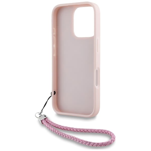 Karl Lagerfeld Mobilskal till iPhone 16 Pro MagSafe Quilted Initial Strap
