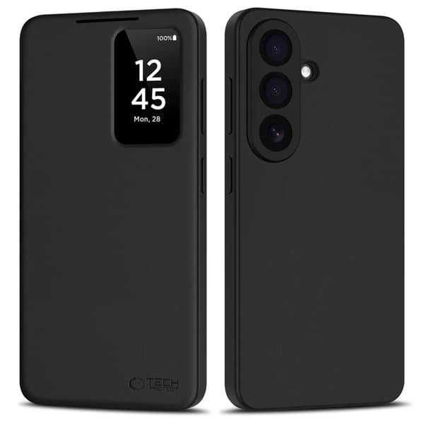 Tech-Protect Plånboksfodral För Galaxy S26 Smart - Matt Svart
