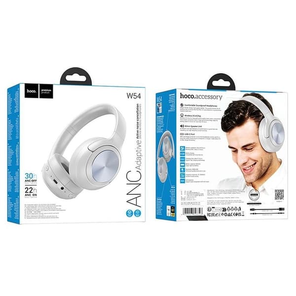 Hoco Over-Ear Hörlurar Trådlösa Bluetooth ANC W54 - Grå