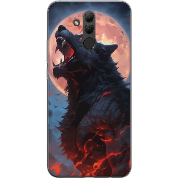 Telefontaske til Huawei Mate 20 lite med Howling Wolf
