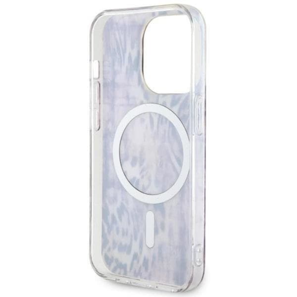Guess Mobilcover til iPhone 14 Pro Max MagSafe Leopard - Rosa