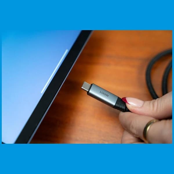 Verbatim USB-C til USB-C 100W Kabel 1.2m Sync & Charge 31846 - Sort