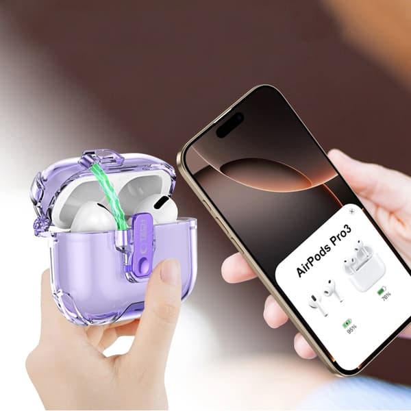 Cover Tech-Protect til Apple Airpods Pro 3 Bounce Pro - Lavendel