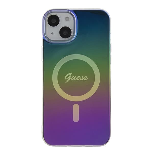 Guess telefontaske til iPhone 15 Plus/14 Plus MagSafe Iriscent - Rainbow