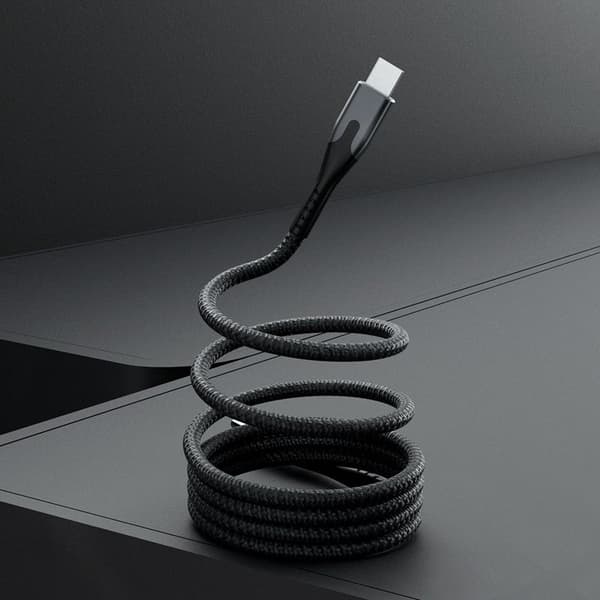 STATIK Magnetisk Kabel Magstack Pro USB-C Till USB-C Svart 2m
