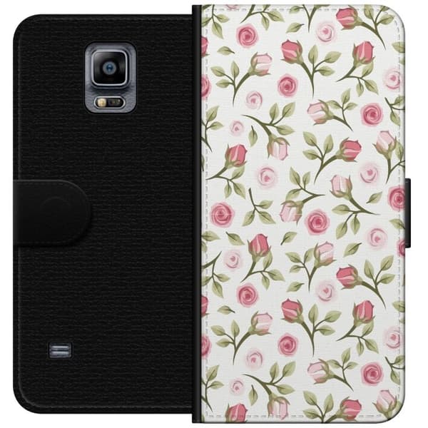 Plånboksfodral till Samsung Galaxy Note 4 med Blommigt