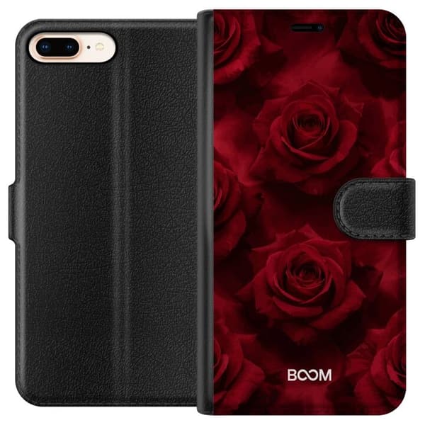 Apple iPhone 7 Plus Pung Taske med Crimson Rose