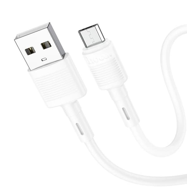 Hoco USB-A - Micro-USB 2.4A Kabel 1m X83 - Hvid