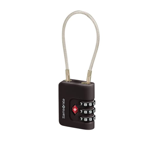SAMSONITE Kabellås TA Revolution 3 Digit TSA Sort