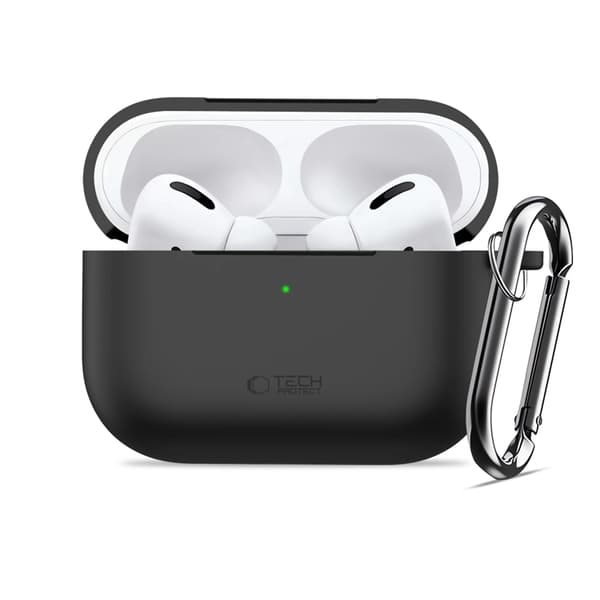 Tech-Protect Apple Airpods Pro 3 Etui Silikone Krog - Sort