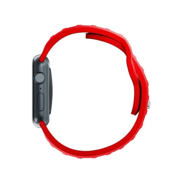 3mk Apple Watch (38/40/41mm) Silikoniranneke - Punainen