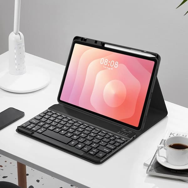 Tech-Protect Galaxy Tab S11 -kotelo näppäimistöllä - Musta
