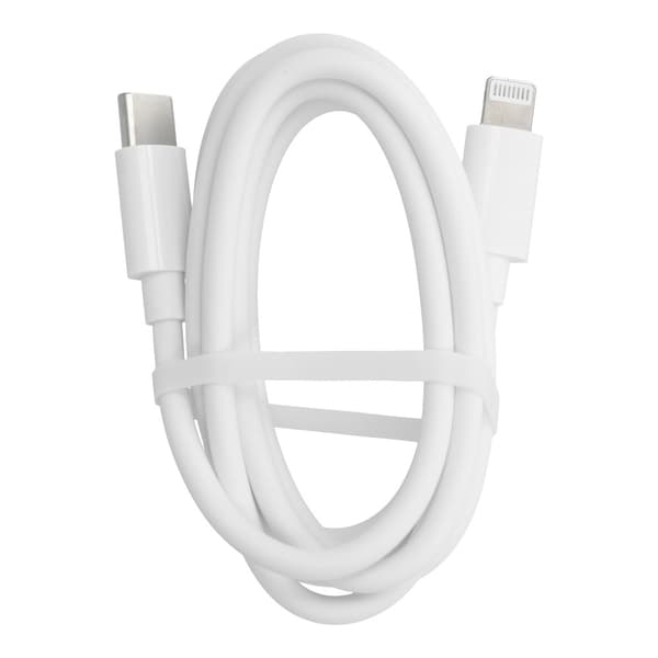 USB-C til Lightning Kabel PD 20W 3A C291 1m - Hvid BOKS