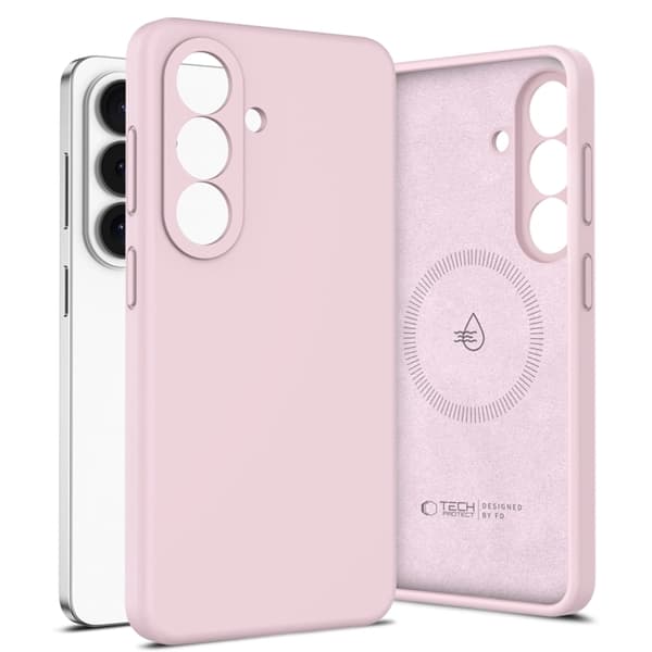 Tech-Protect telefonetui til Galaxy S26 Plus Magsafe silikone - lyserød perle