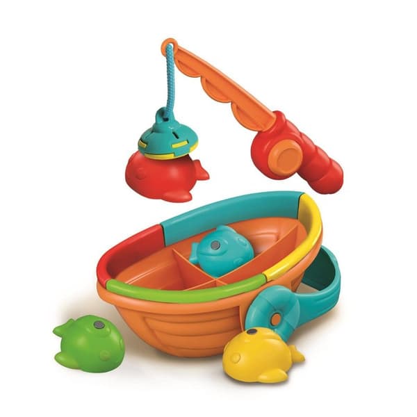 CLEMENTONI Sort & Match Fishing Set Regnbåge