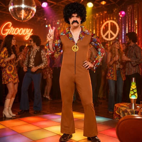 70'er Hippie Kostume Peace