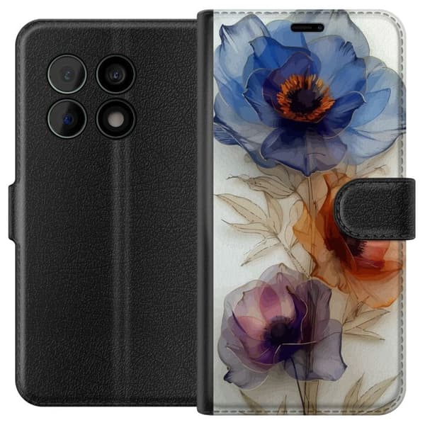 OnePlus 10 Pro tegnebog med silkeblomster