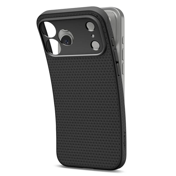 Spigen Telefontaske til Apple iPhone 17 Pro Max Liquid Air - Mat Sort