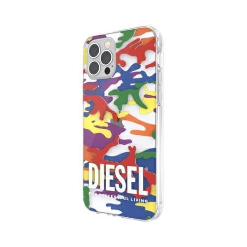 Diesel Mobilskal till iPhone 12/12 Pro MagSafe Clear Pride Camo - Multi