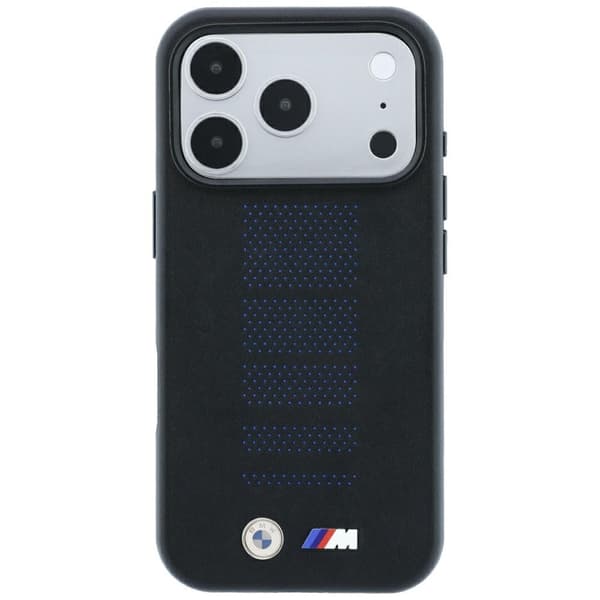 BMW Mobilcover Til iPhone 18 Pro/17 Pro Magsafe M Blue Perfo - Sort