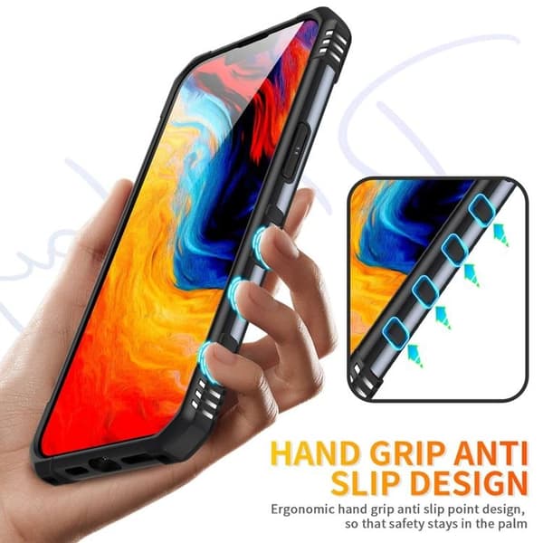 iPhone 14 Kuori Sormipidike Armor - Harmaa