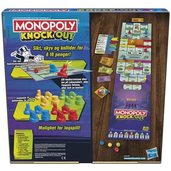 HASBRO Brädspel Monopoly Knockout (NO)