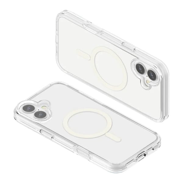 BOOM Mobilskal till iPhone 17 Magsafe PC + TPU - Transparent
