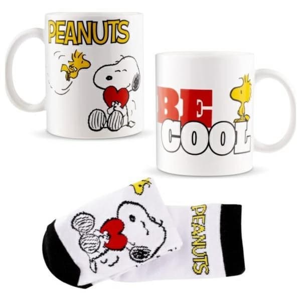 Coriex Peanuts Presentset - Mugg med Strumpor