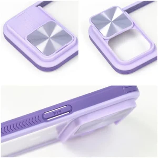 Telefontaske til iPhone 12 Pro Slider - Lilla