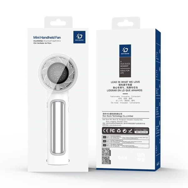Dux Ducis Mini Handhållen Fläkt DT80 - Vit