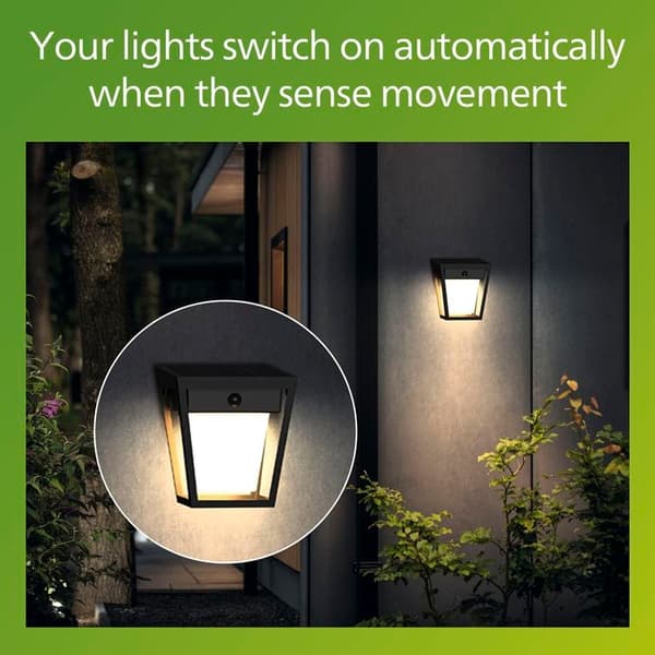 Philips Nissa Væglampe Solcelle LED 250/20lm - Sort