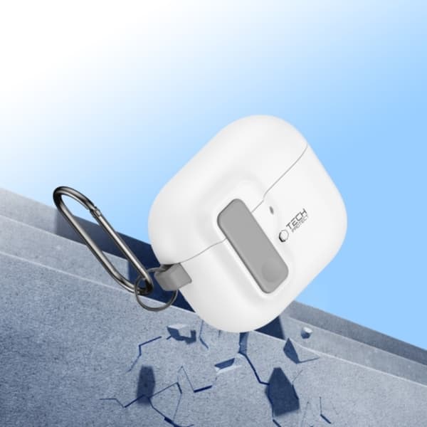 Tech-Protect Airpods 4 Taske Slim Hook - Hvid