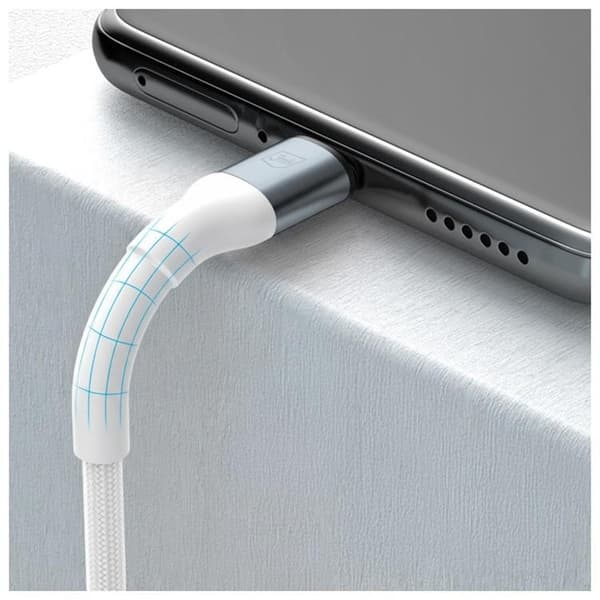 3MK USB-C til USB-C 60W Kabel 20V/3A 1m N-SERIE Hyper - Hvid