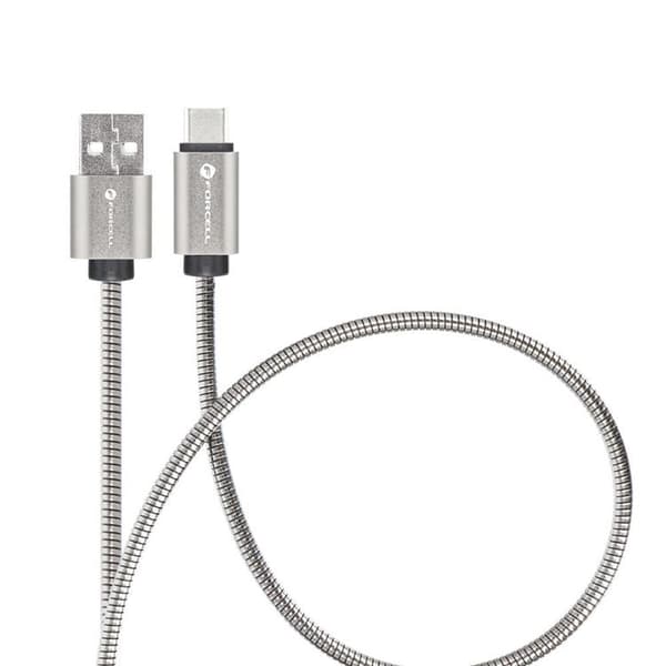 Forcell USB-A til USB-C 66W Kabel 3A 1m QC4.0 C234 - Sølv