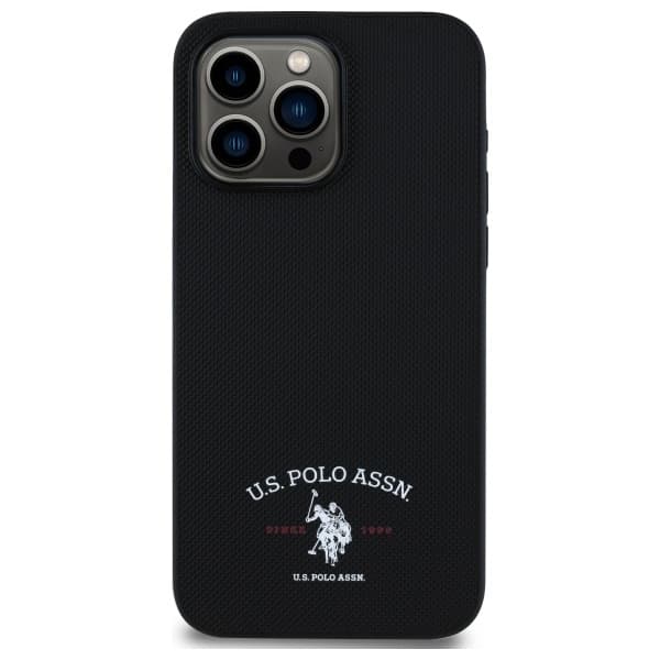 US Polo Telefontaske til iPhone 15 Pro Max Trykt DH Logo - Sort