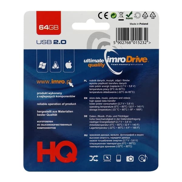 Imro Portable Memory Pendrive Axis 64 GB