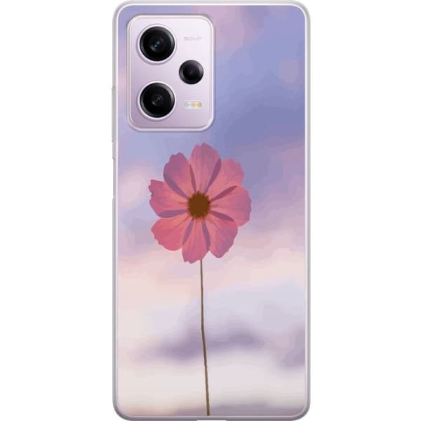 Mobilskal till Xiaomi Redmi Note 12 Pro med Rosa blomma