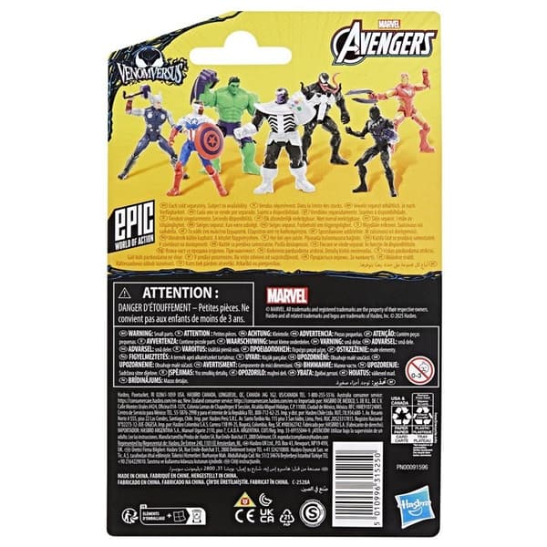 MARVEL Avengers 4 Inch Venom Black Panther