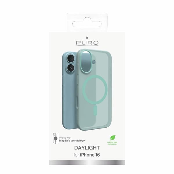 Puro Mobilskal till iPhone 16 Magsafe Daylight Silikon - Grön