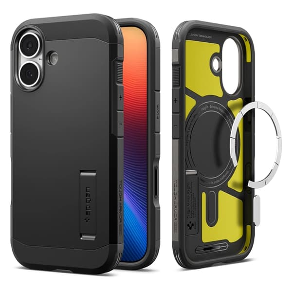 Spigen telefontaske til iPhone 17 Magsafe Tough Armor - Sort