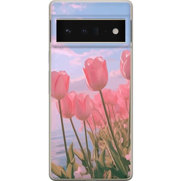 Mobilskal till Google Pixel 6 Pro med Rosa Tulpaner