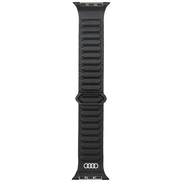Audi Apple Watch 40/41/42mm Armbånd Magnetisk Ring - Sort
