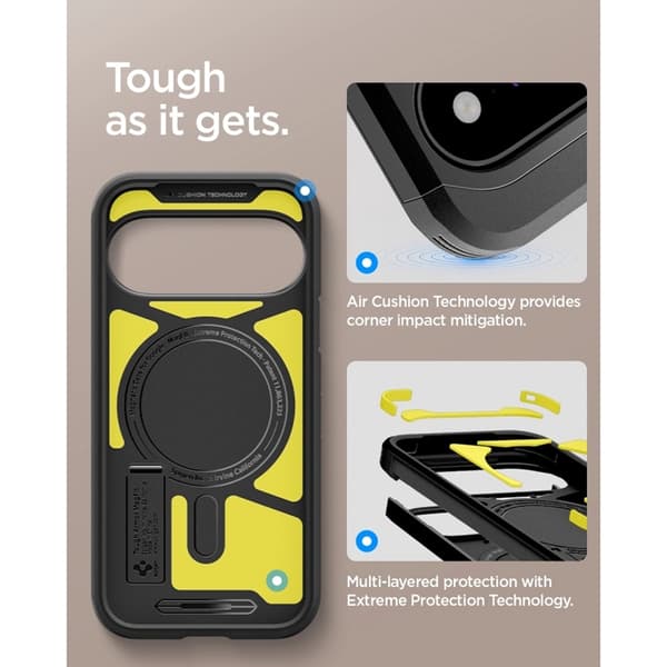 Spigen-suojakuori Google Pixel 11 Magsafe Tough Armor - Musta