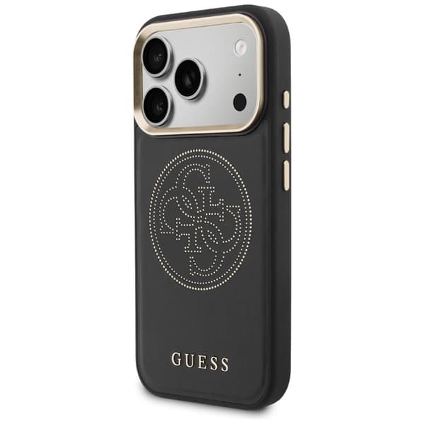 Guess Mobilcover Til iPhone 17 Pro Max MagSafe Perforated 4G - Sort