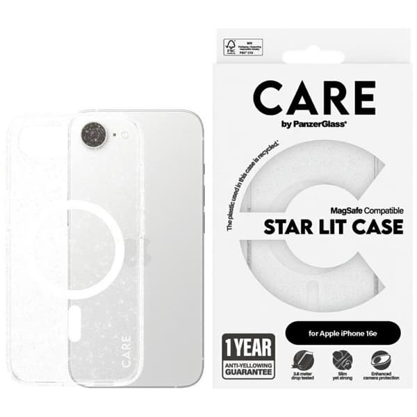 CARE iPhone 16e MagSafe Flagskib Urban StarLight Hvid
